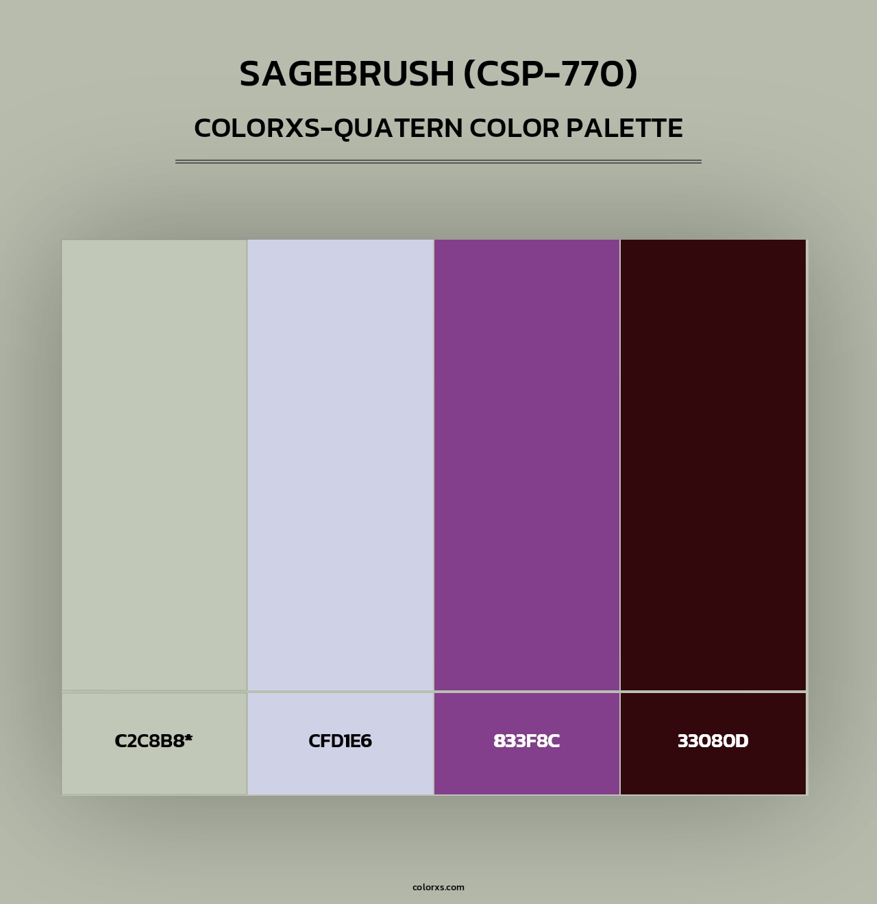Sagebrush (CSP-770) - Colorxs Quad Palette