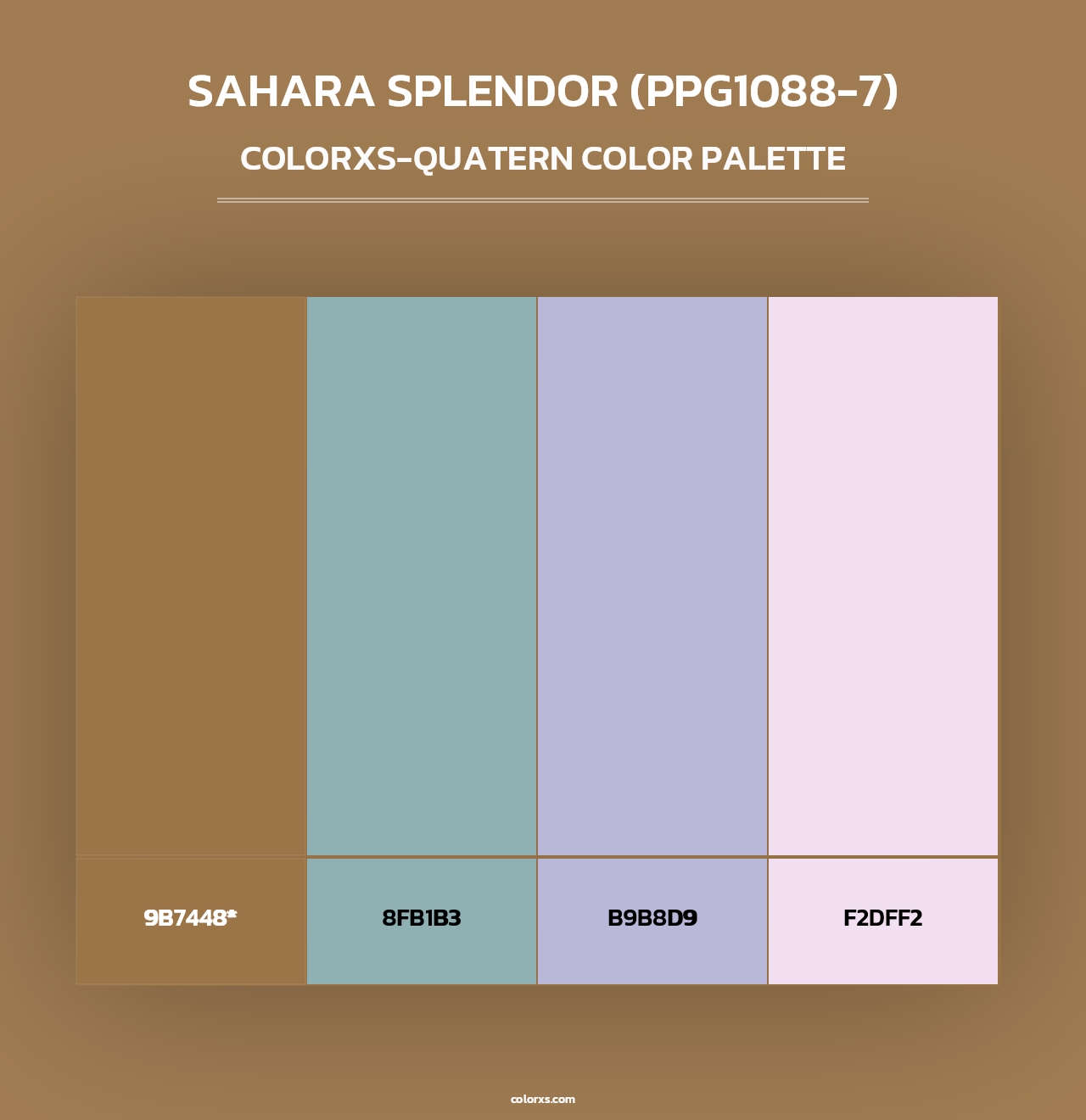 Sahara Splendor (PPG1088-7) - Colorxs Quad Palette