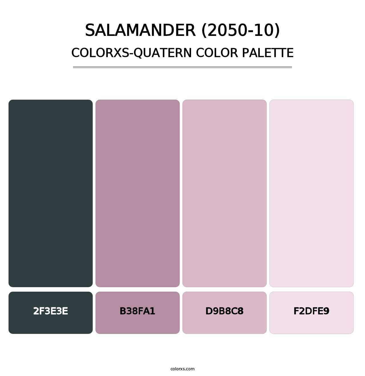 Salamander (2050-10) - Colorxs Quatern Palette