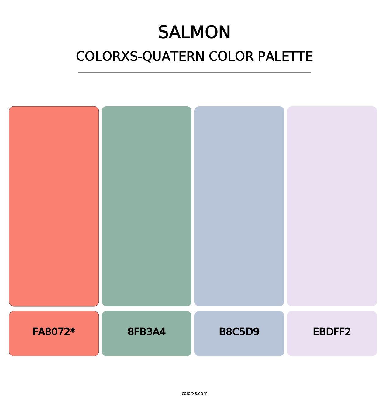 Salmon - Colorxs Quatern Palette