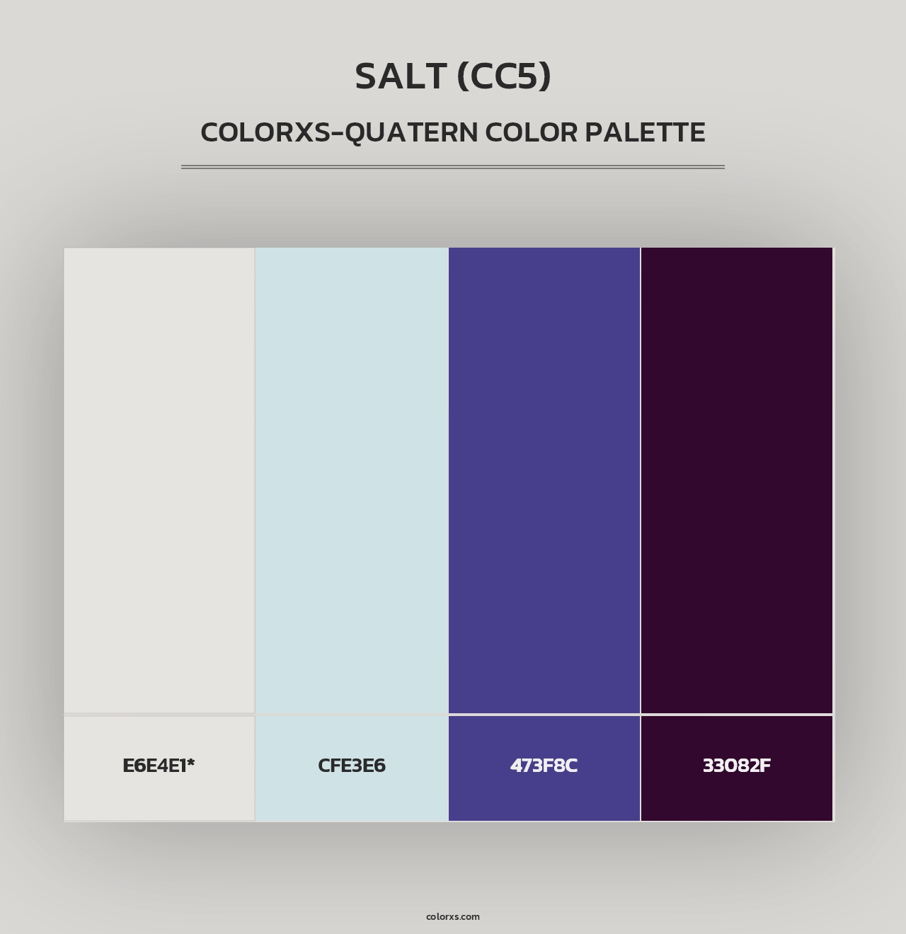Salt (CC5) - Colorxs Quad Palette