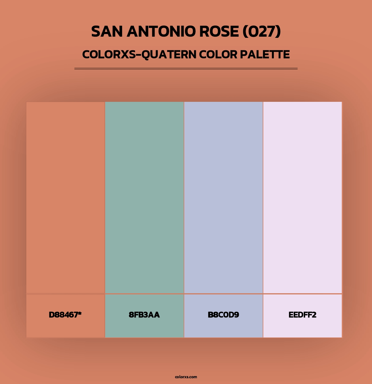 San Antonio Rose (027) - Colorxs Quad Palette