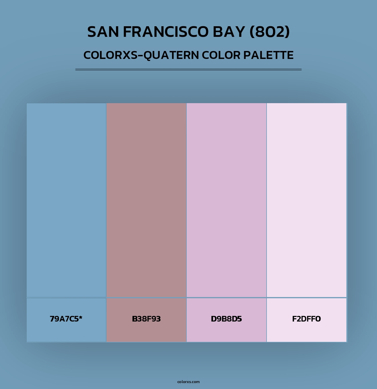 San Francisco Bay (802) - Colorxs Quad Palette