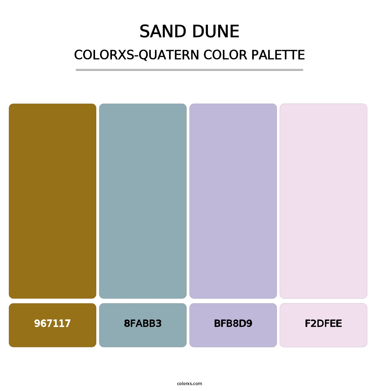 Sand Dune - Colorxs Quatern Palette