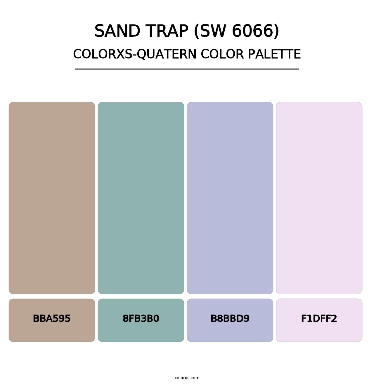 Sand Trap (SW 6066) - Colorxs Quatern Palette