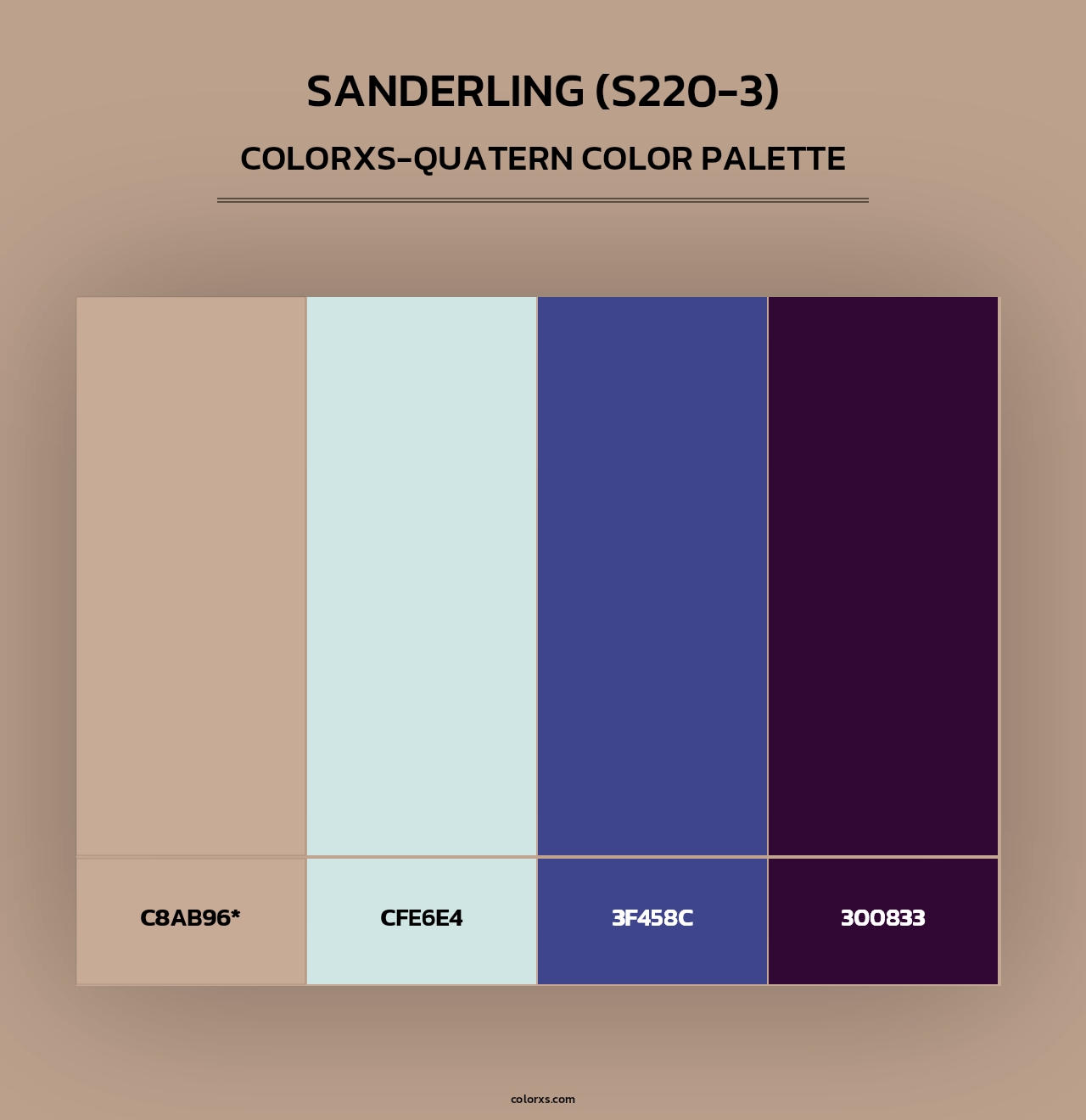 Sanderling (S220-3) - Colorxs Quad Palette