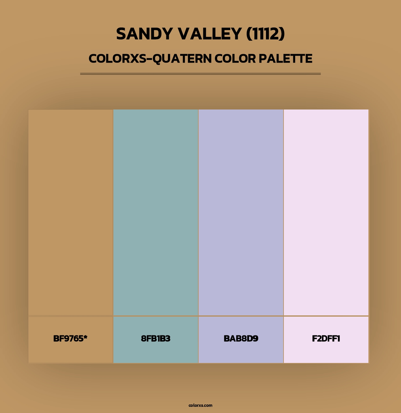 Sandy Valley (1112) - Colorxs Quad Palette