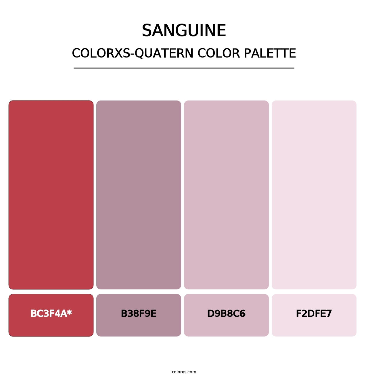Sanguine - Colorxs Quatern Palette