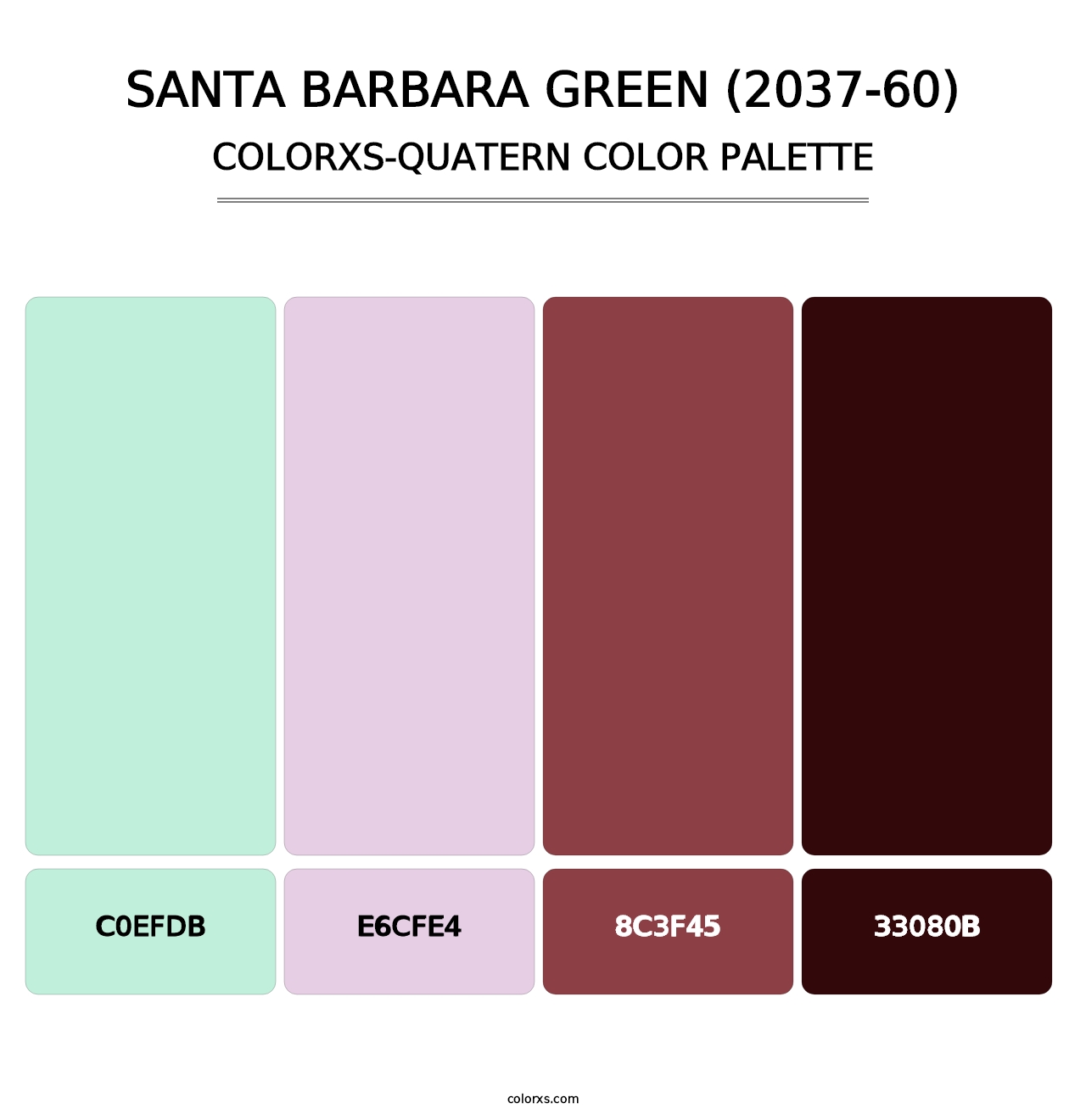 Santa Barbara Green (2037-60) - Colorxs Quatern Palette