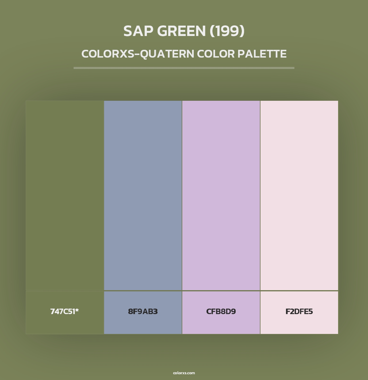 Sap Green (199) - Colorxs Quad Palette