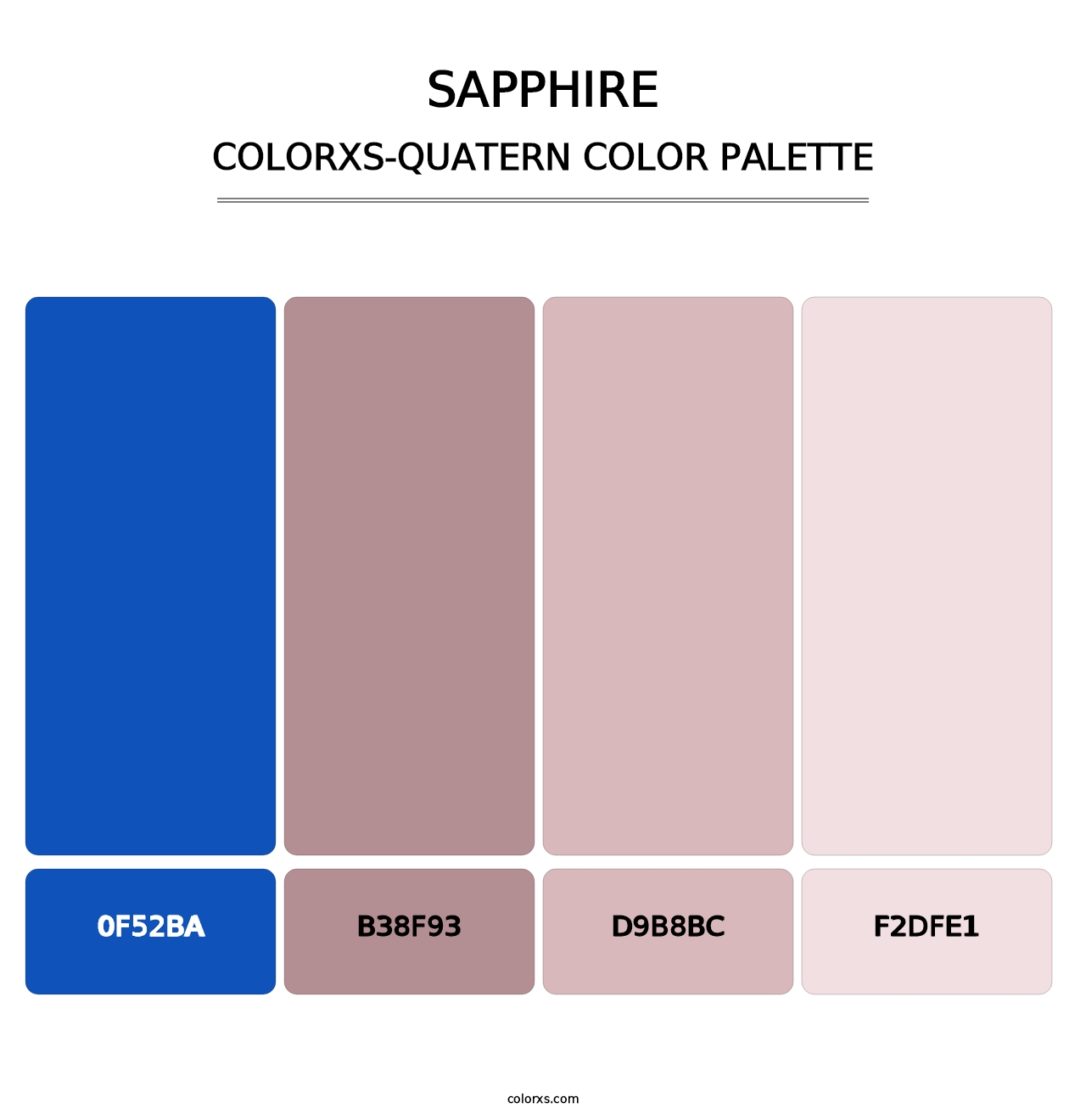 Sapphire - Colorxs Quatern Palette