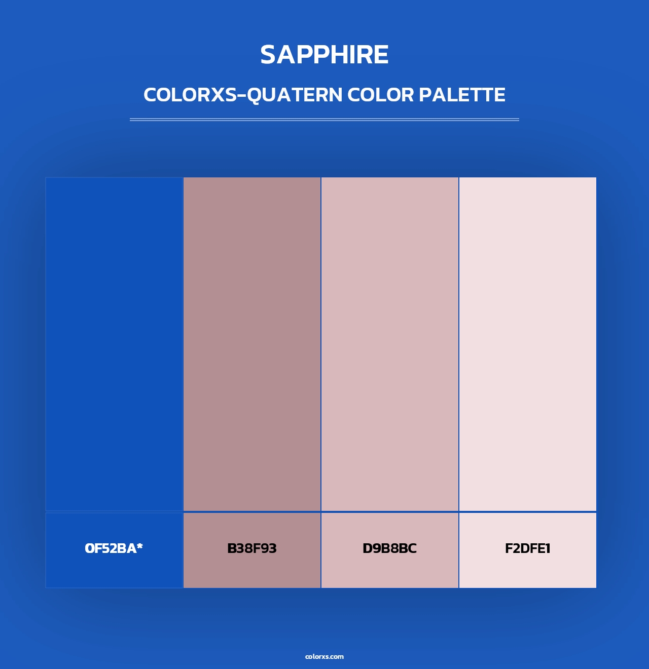 Sapphire - Colorxs Quad Palette
