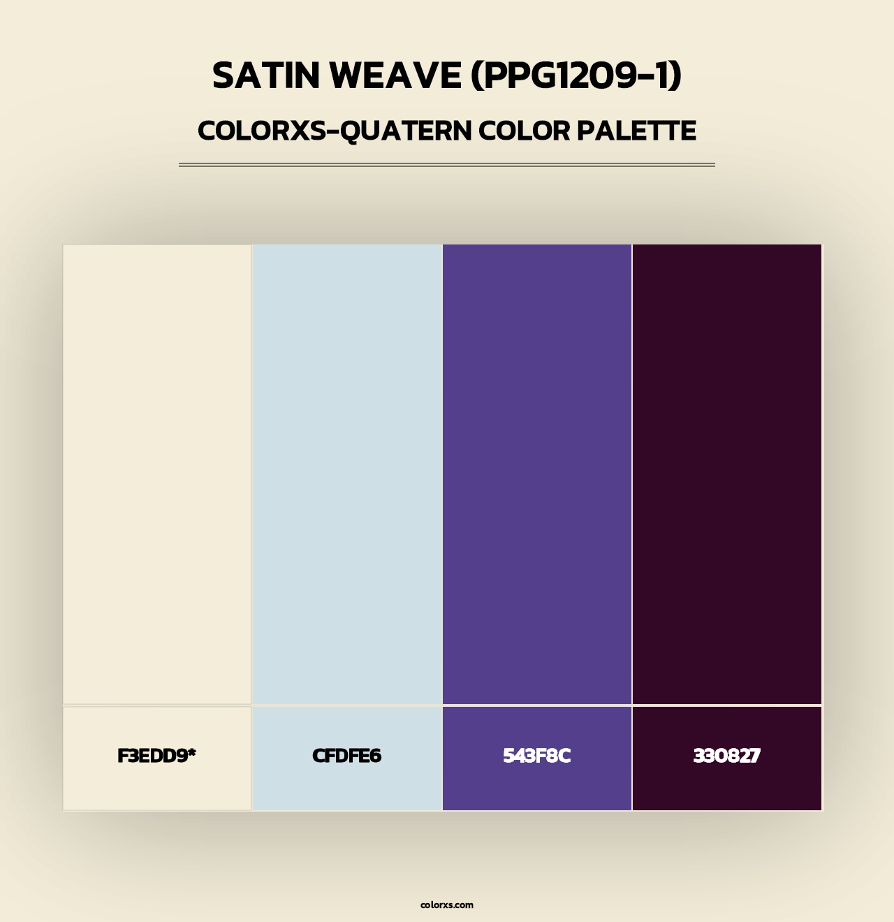 Satin Weave (PPG1209-1) - Colorxs Quad Palette