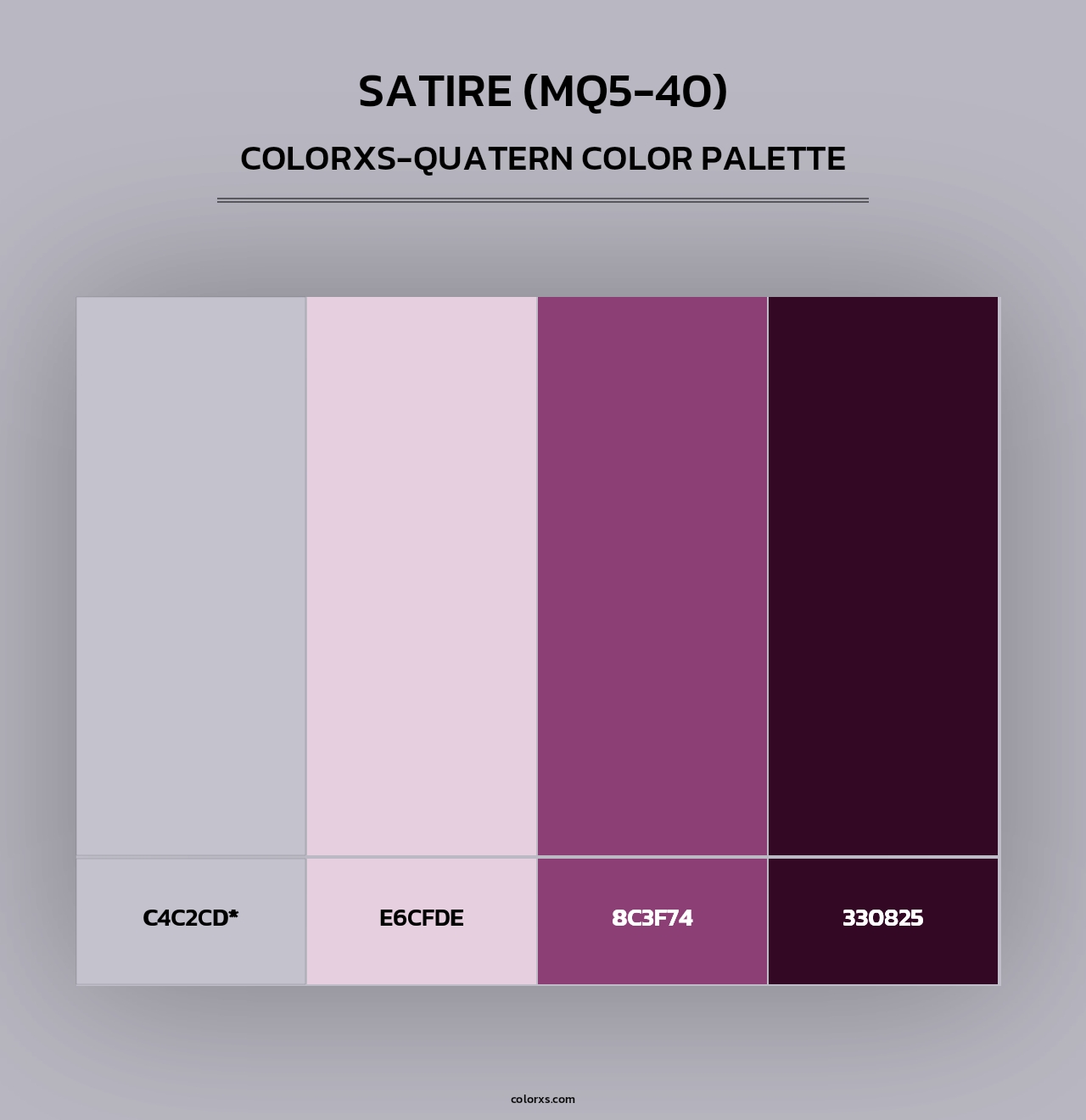 Satire (MQ5-40) - Colorxs Quad Palette