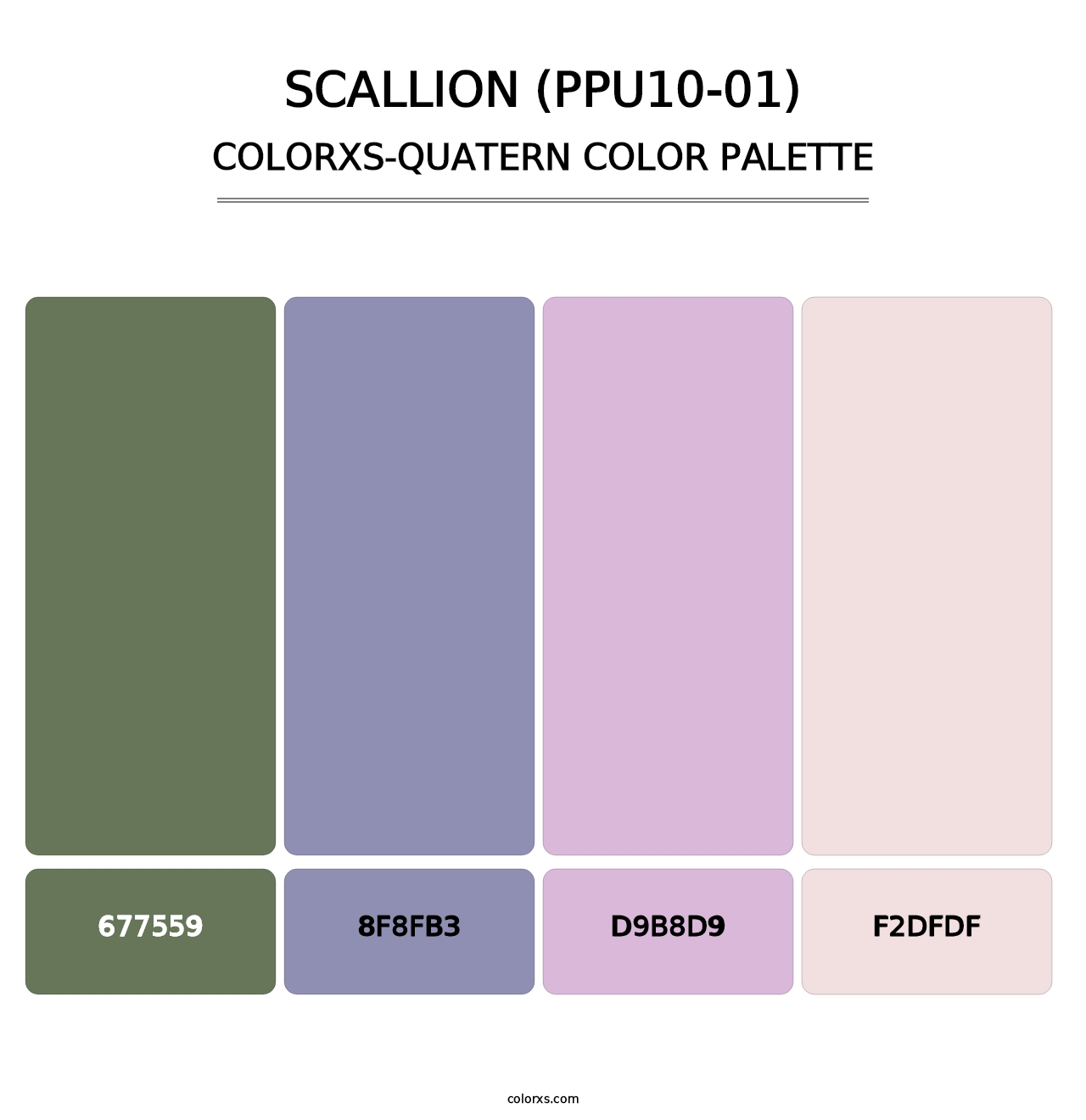 Scallion (PPU10-01) - Colorxs Quatern Palette