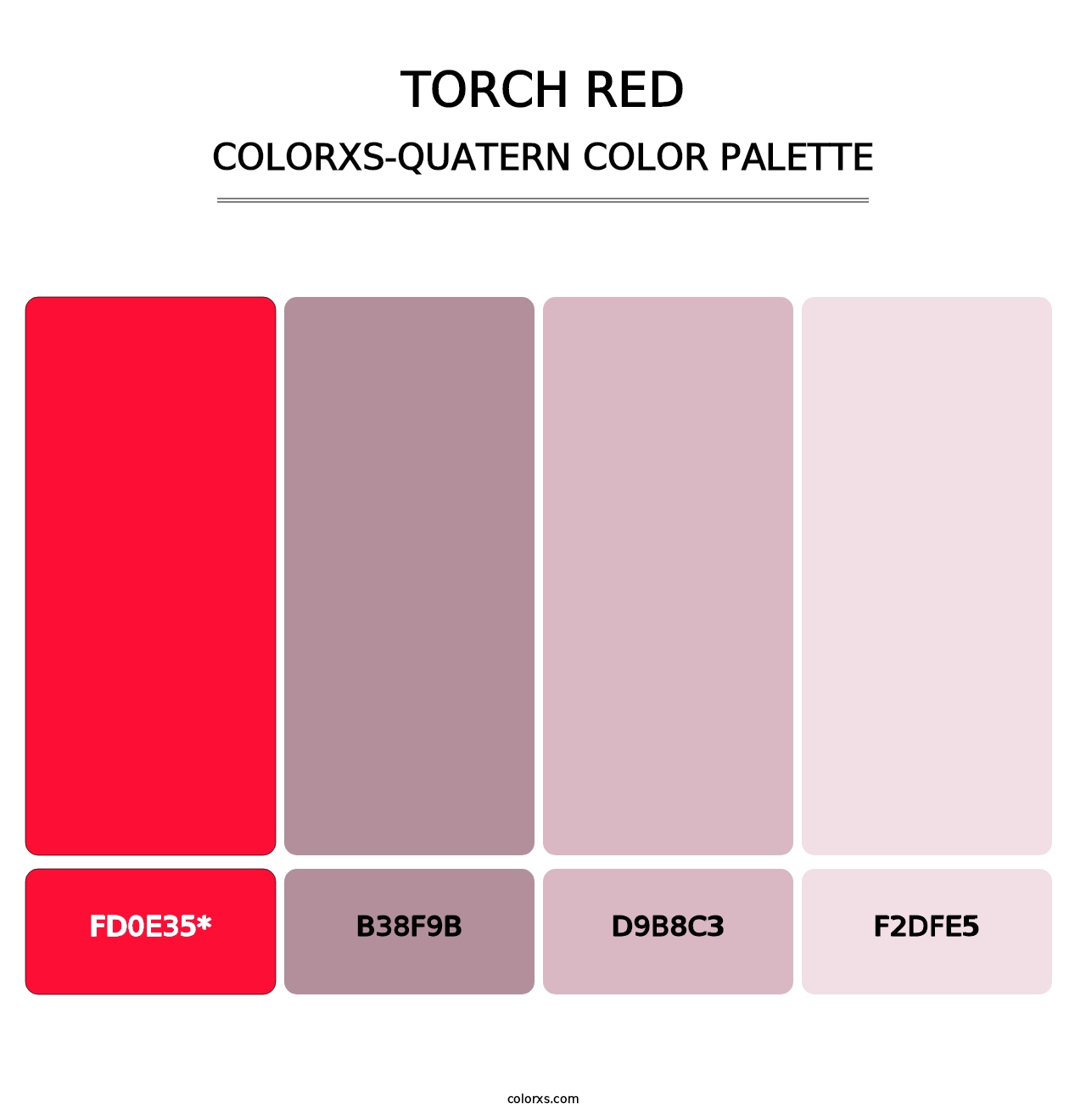 Torch Red - Colorxs Quatern Palette