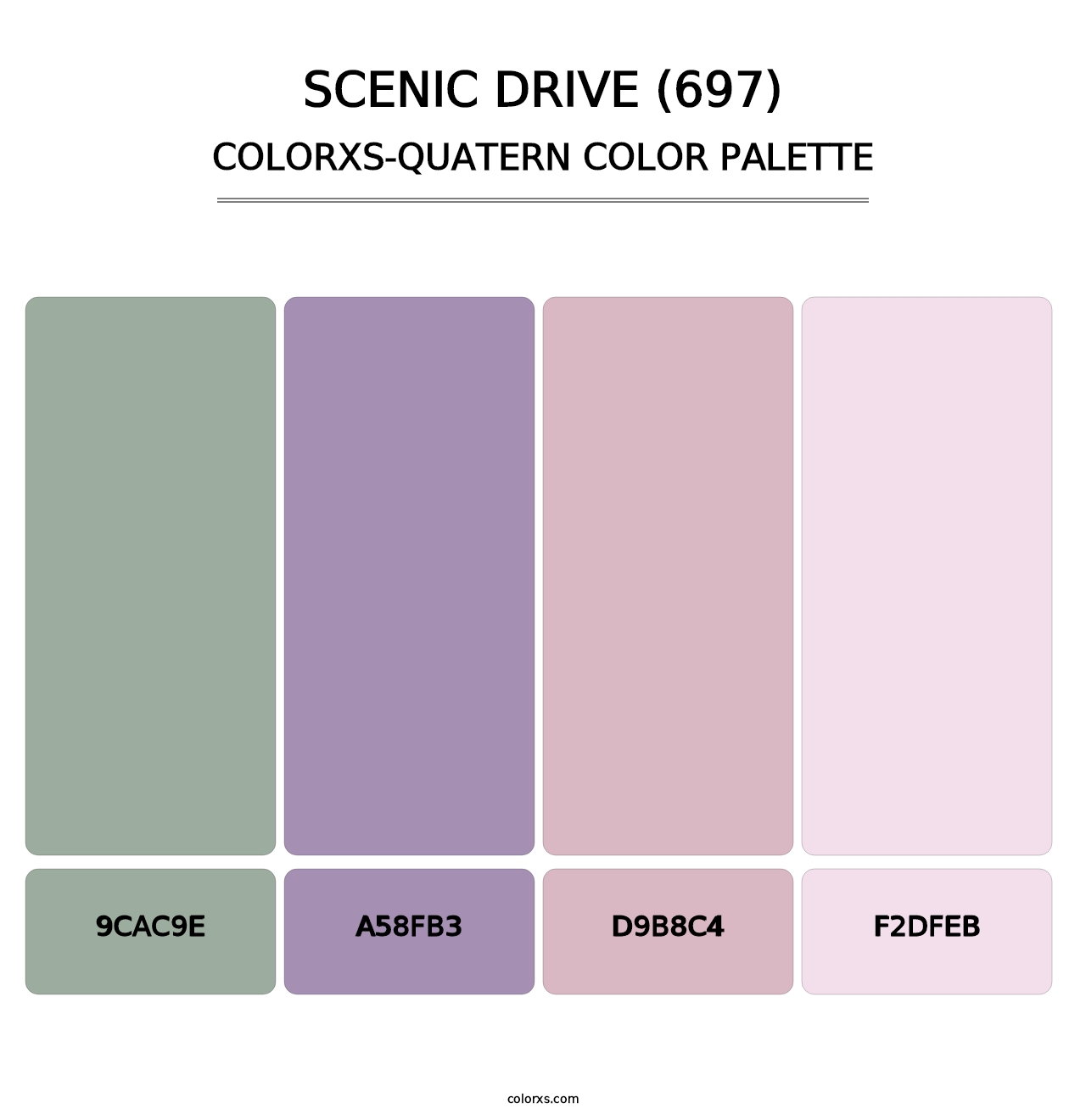 Scenic Drive (697) - Colorxs Quatern Palette