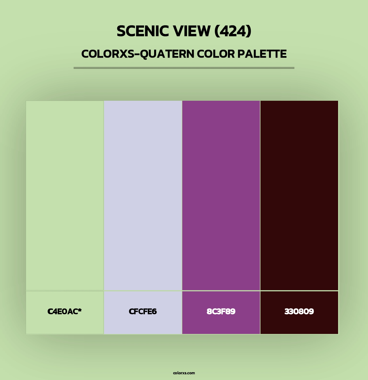 Scenic View (424) - Colorxs Quad Palette