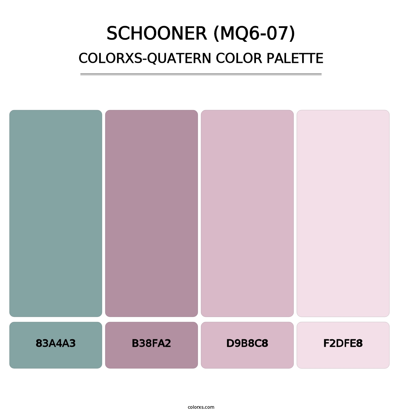 Schooner (MQ6-07) - Colorxs Quatern Palette