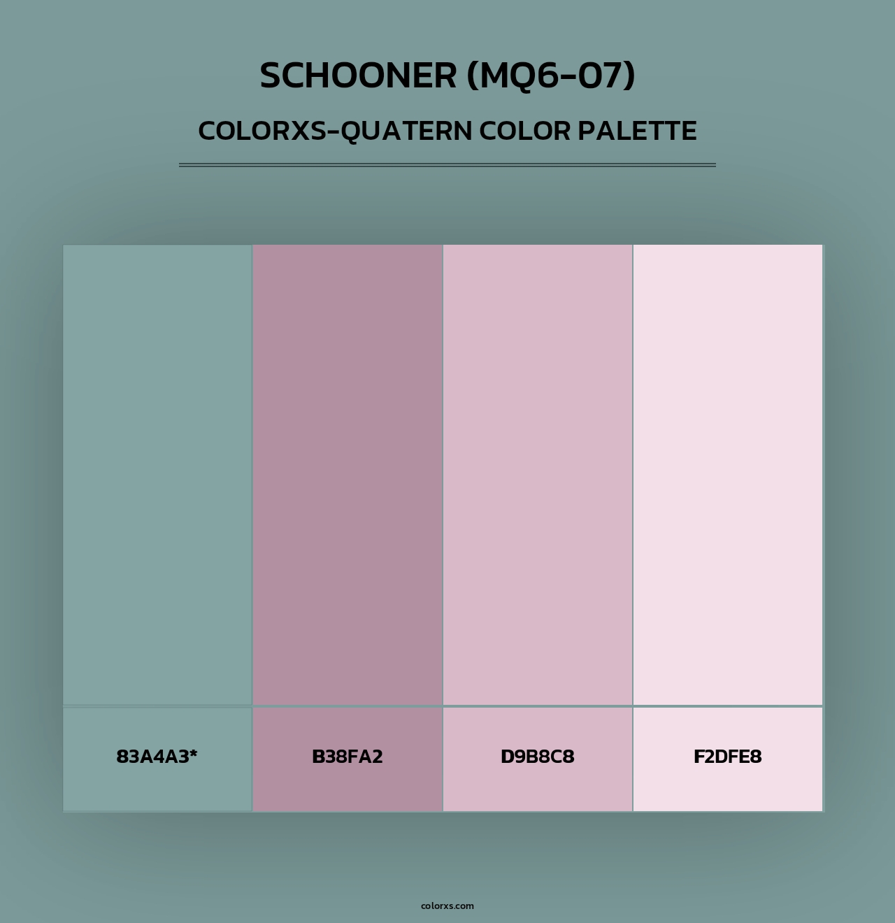 Schooner (MQ6-07) - Colorxs Quad Palette