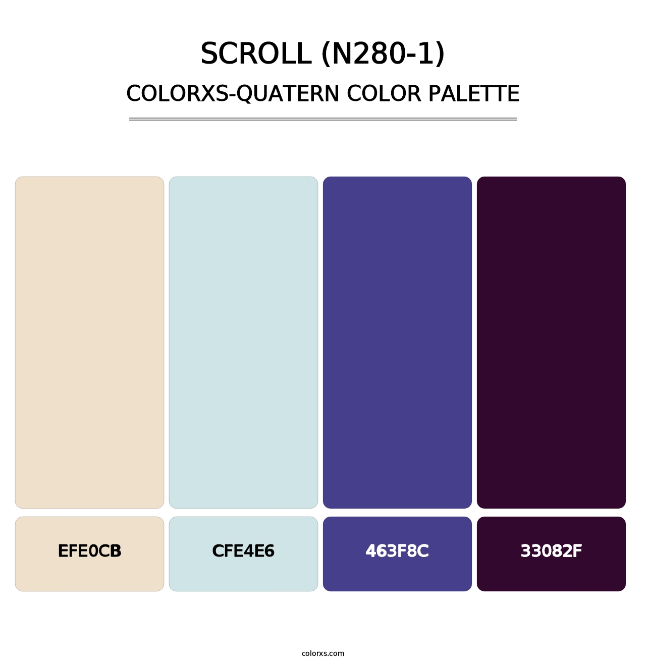 Scroll (N280-1) - Colorxs Quatern Palette