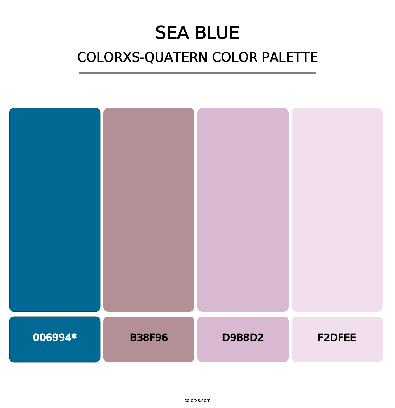 Sea Blue - Colorxs Quatern Palette