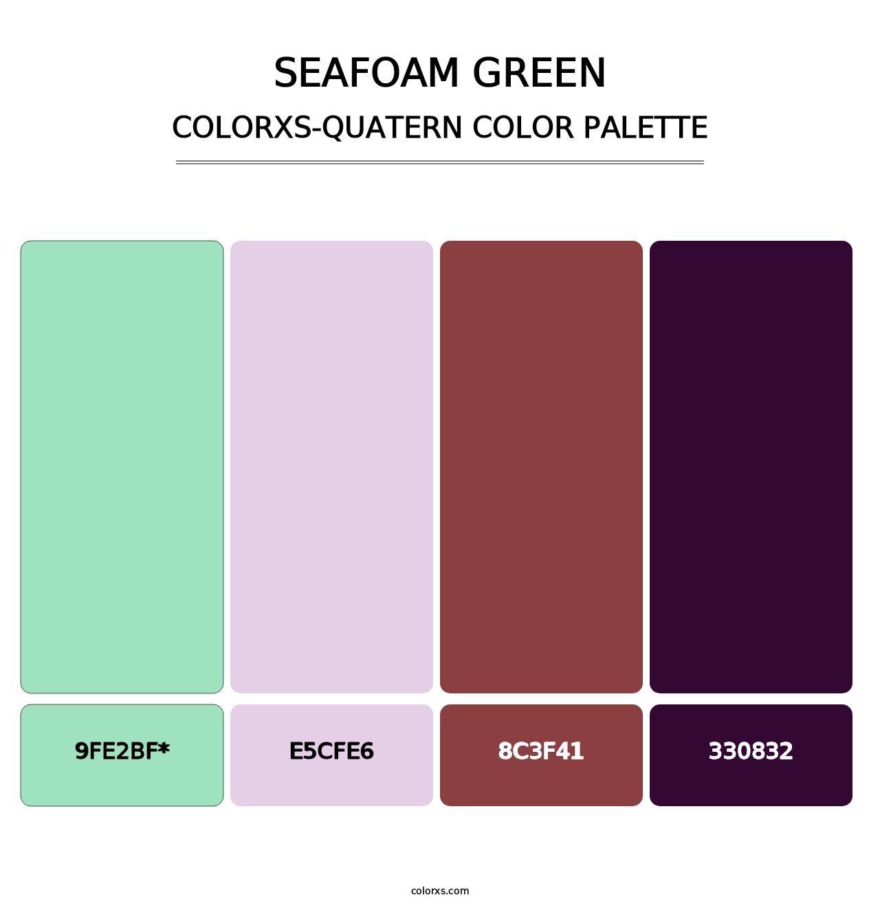 Seafoam Green - Colorxs Quatern Palette