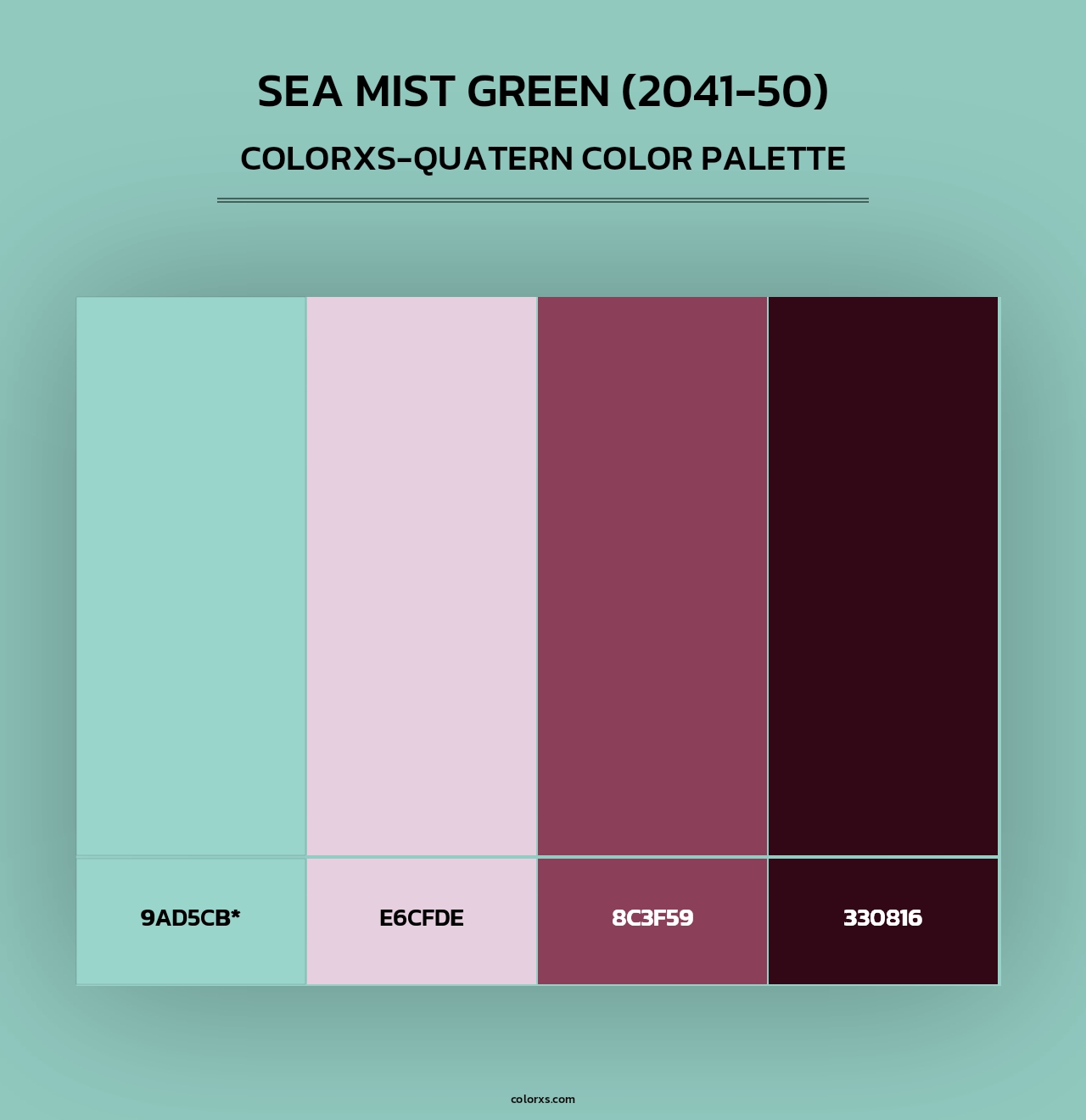 Sea Mist Green (2041-50) - Colorxs Quad Palette