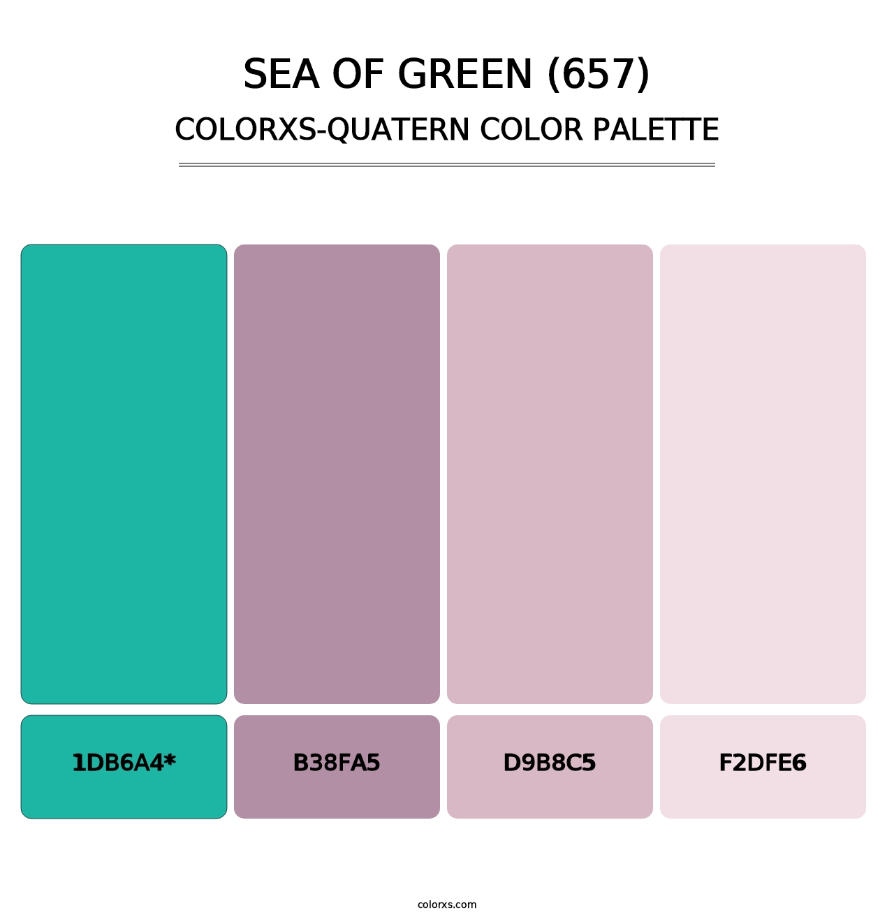 Sea of Green (657) - Colorxs Quatern Palette