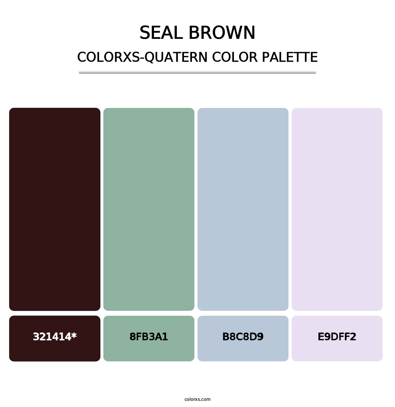 Seal brown - Colorxs Quatern Palette