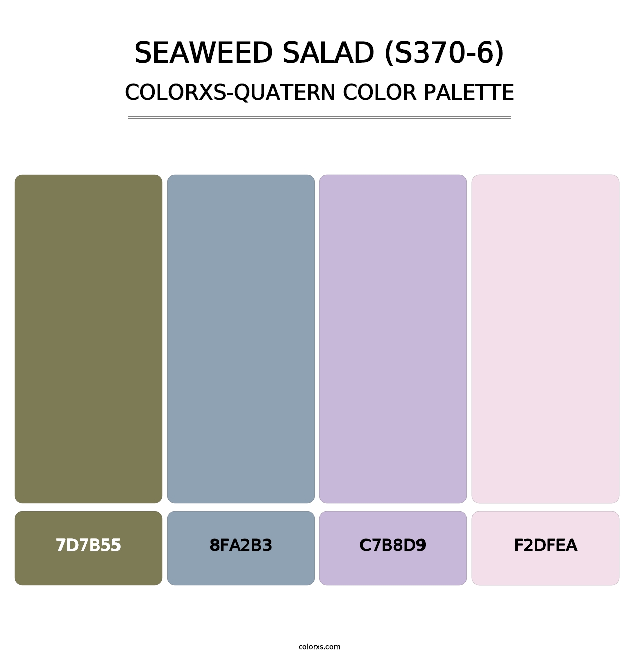 Seaweed Salad (S370-6) - Colorxs Quatern Palette