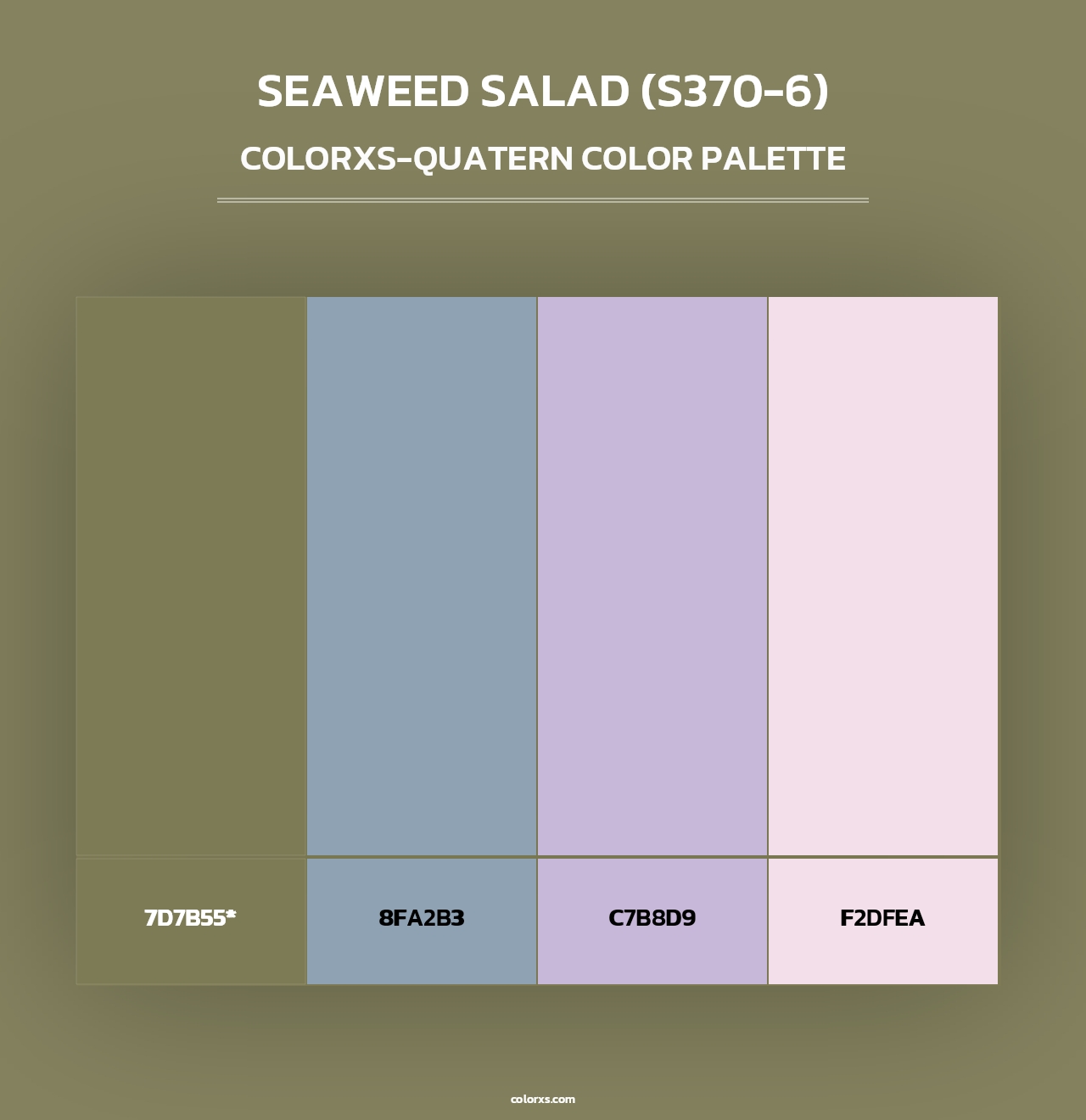 Seaweed Salad (S370-6) - Colorxs Quad Palette