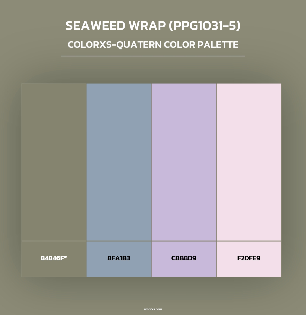 Seaweed Wrap (PPG1031-5) - Colorxs Quad Palette