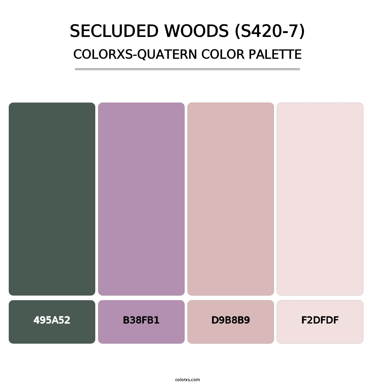 Secluded Woods (S420-7) - Colorxs Quatern Palette