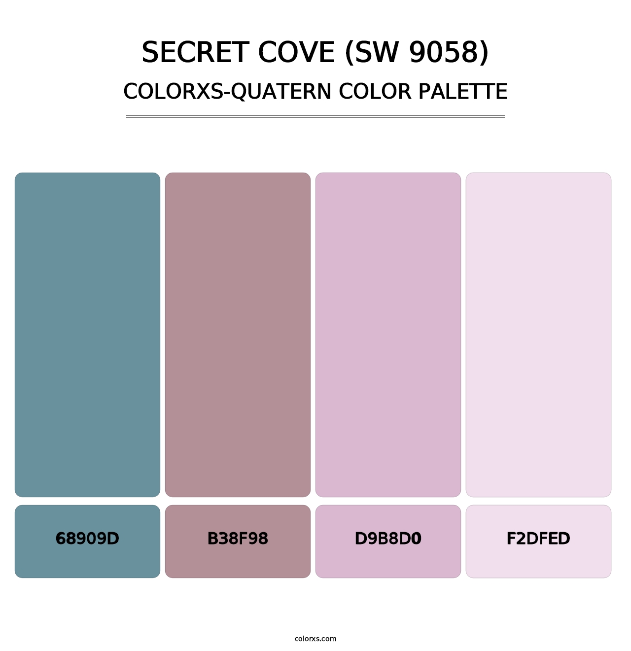 Secret Cove (SW 9058) - Colorxs Quatern Palette