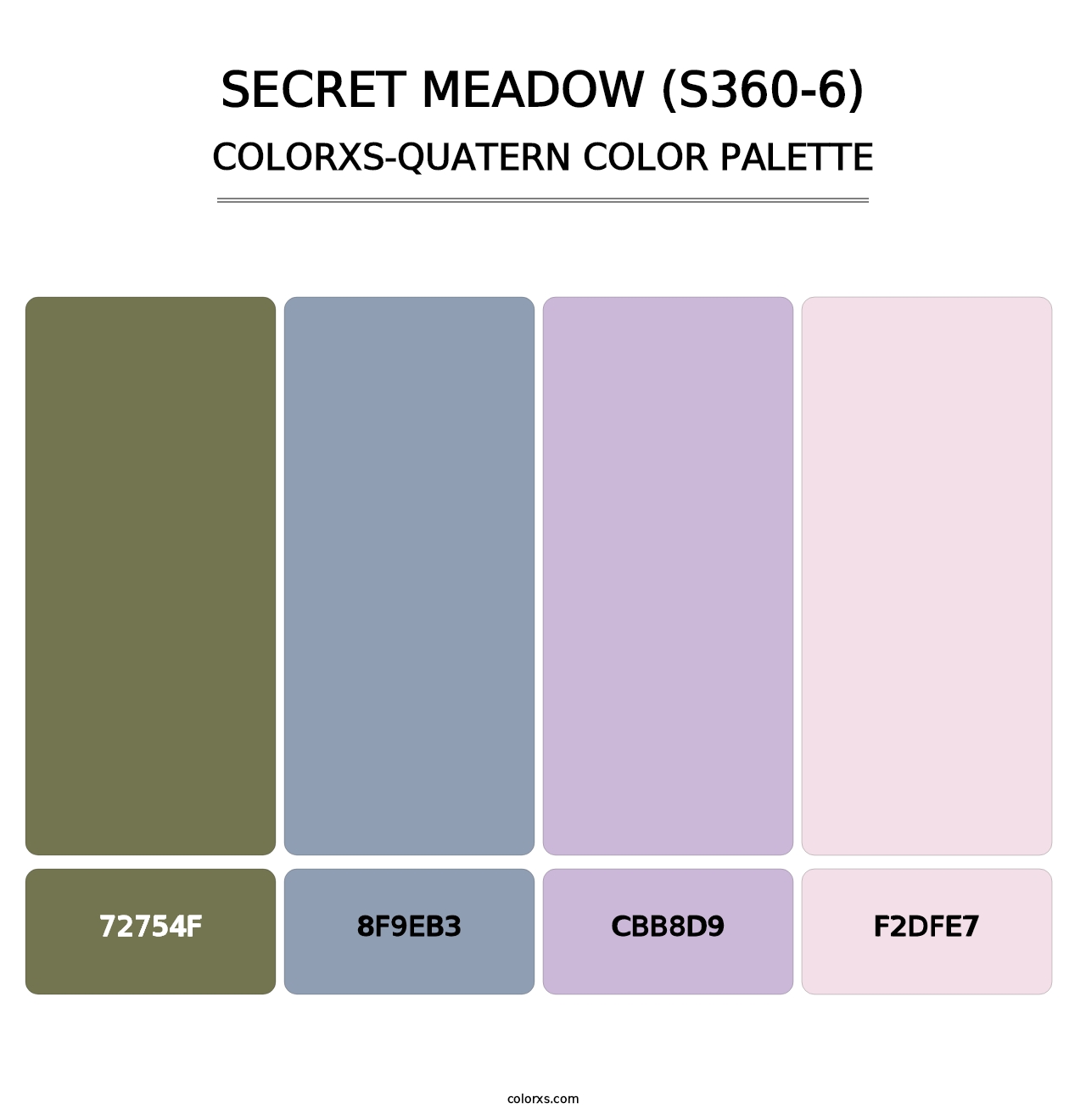 Secret Meadow (S360-6) - Colorxs Quatern Palette