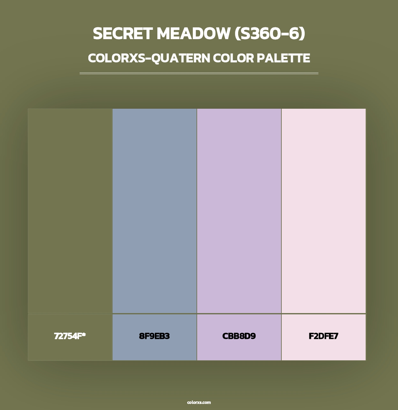 Secret Meadow (S360-6) - Colorxs Quad Palette