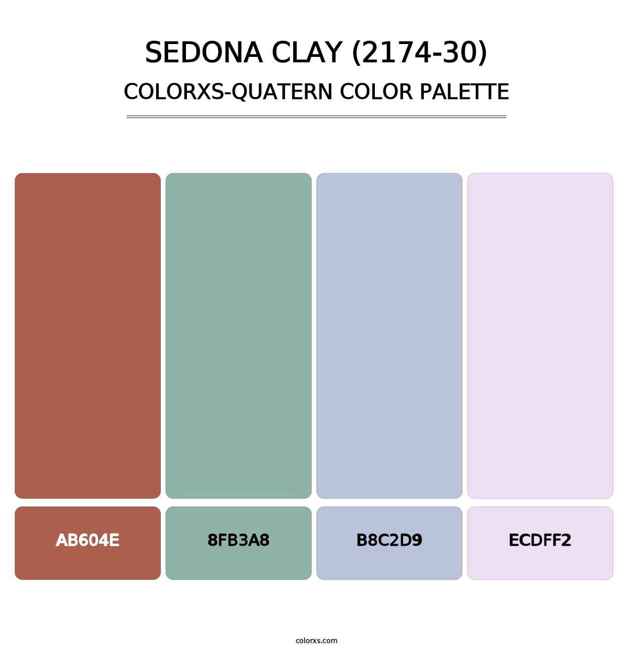 Sedona Clay (2174-30) - Colorxs Quatern Palette