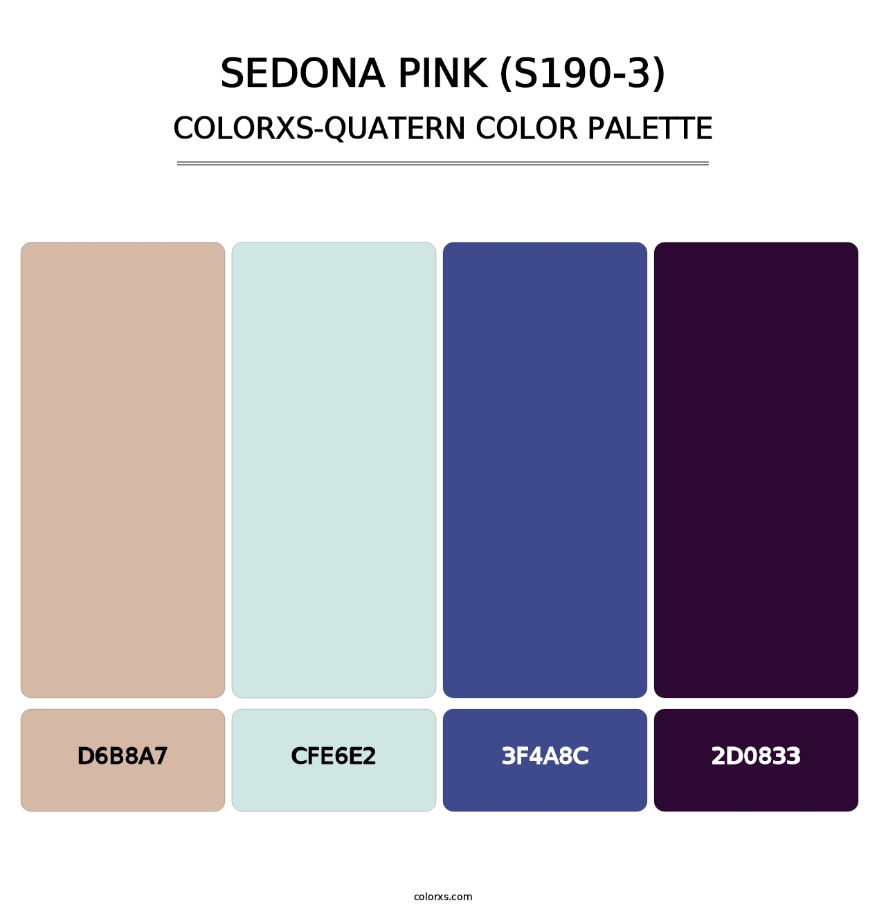 Sedona Pink (S190-3) - Colorxs Quatern Palette