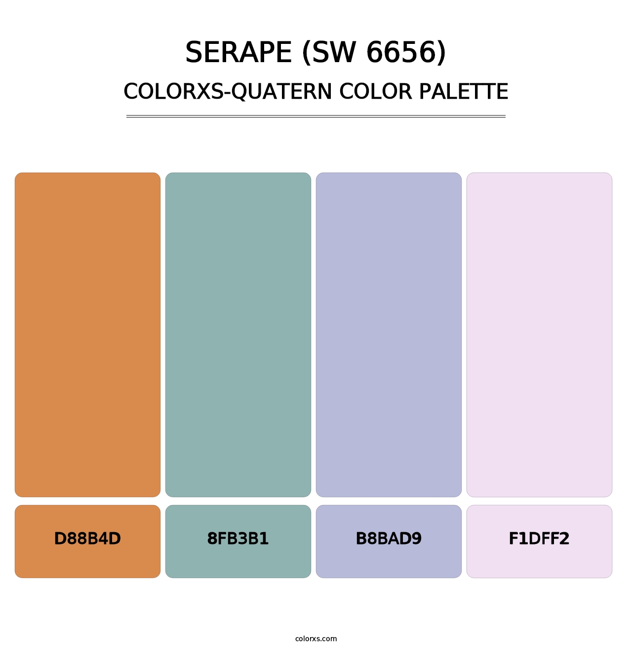 Serape (SW 6656) - Colorxs Quatern Palette