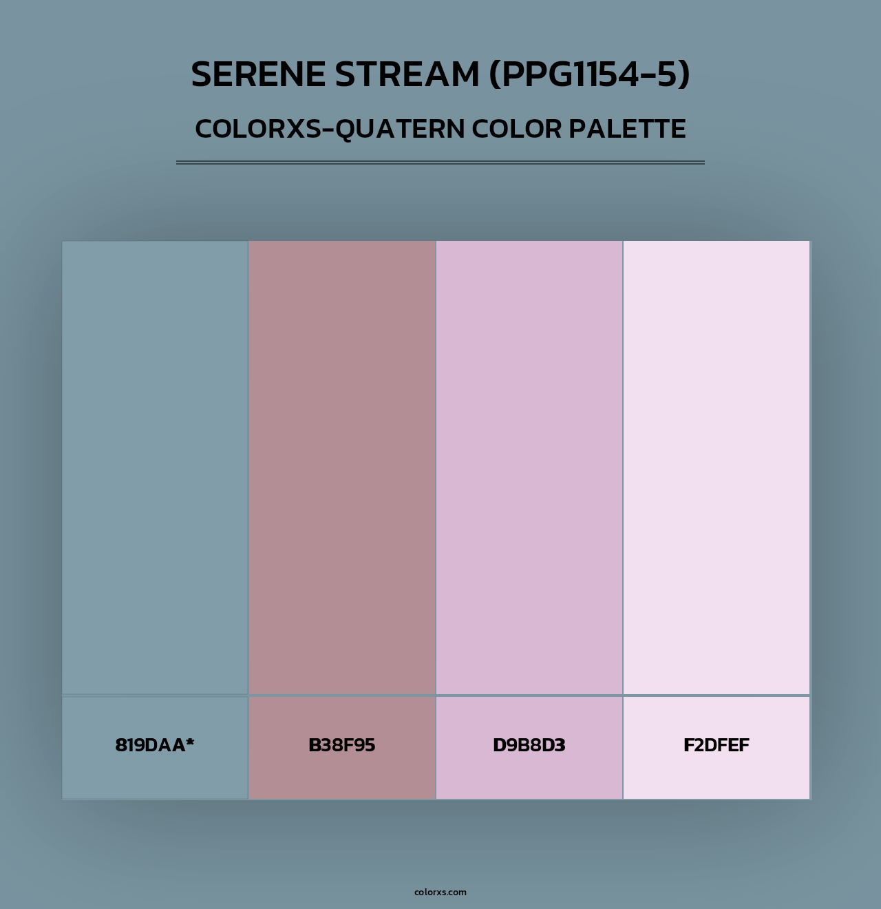 Serene Stream (PPG1154-5) - Colorxs Quad Palette