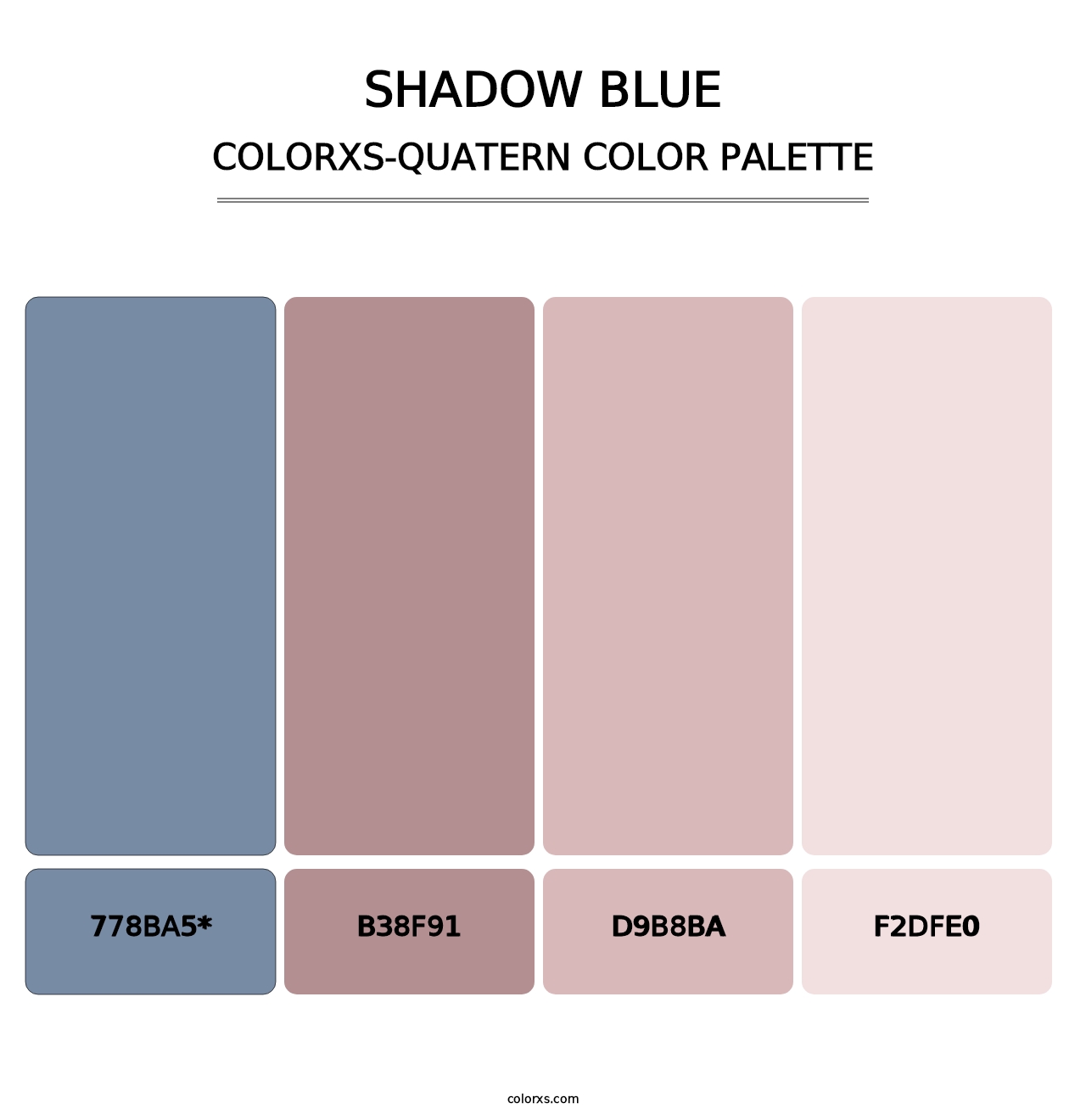 Shadow Blue - Colorxs Quatern Palette