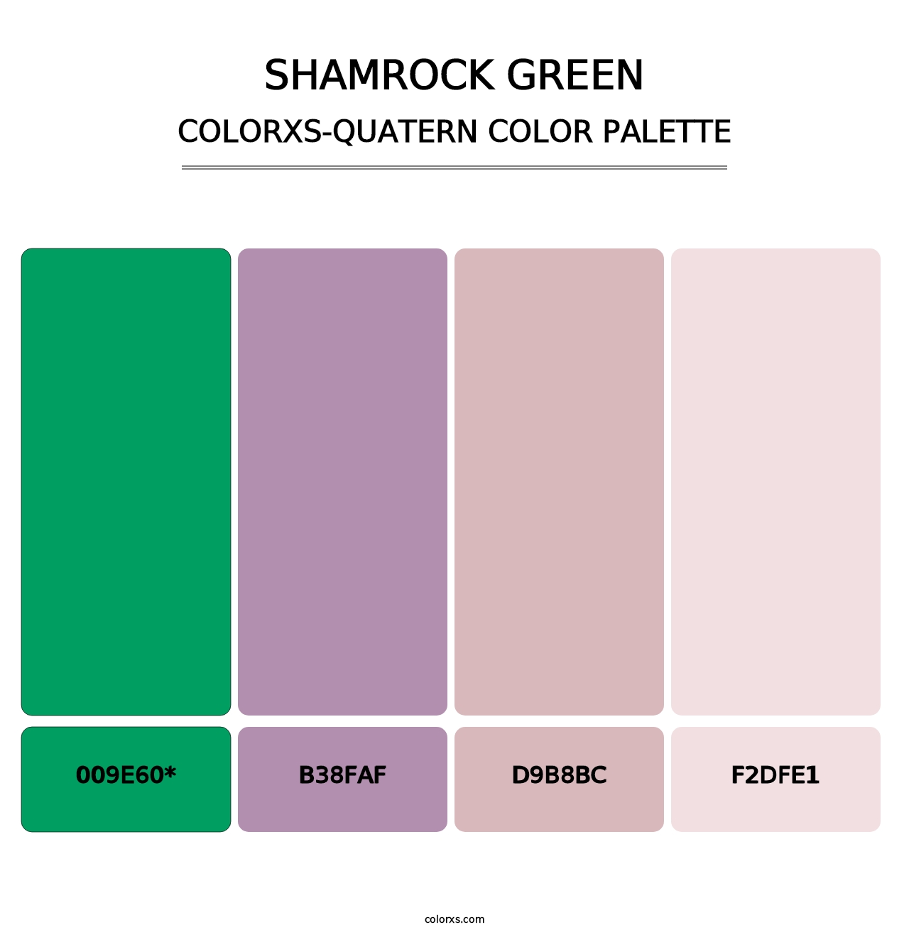 Shamrock Green - Colorxs Quatern Palette