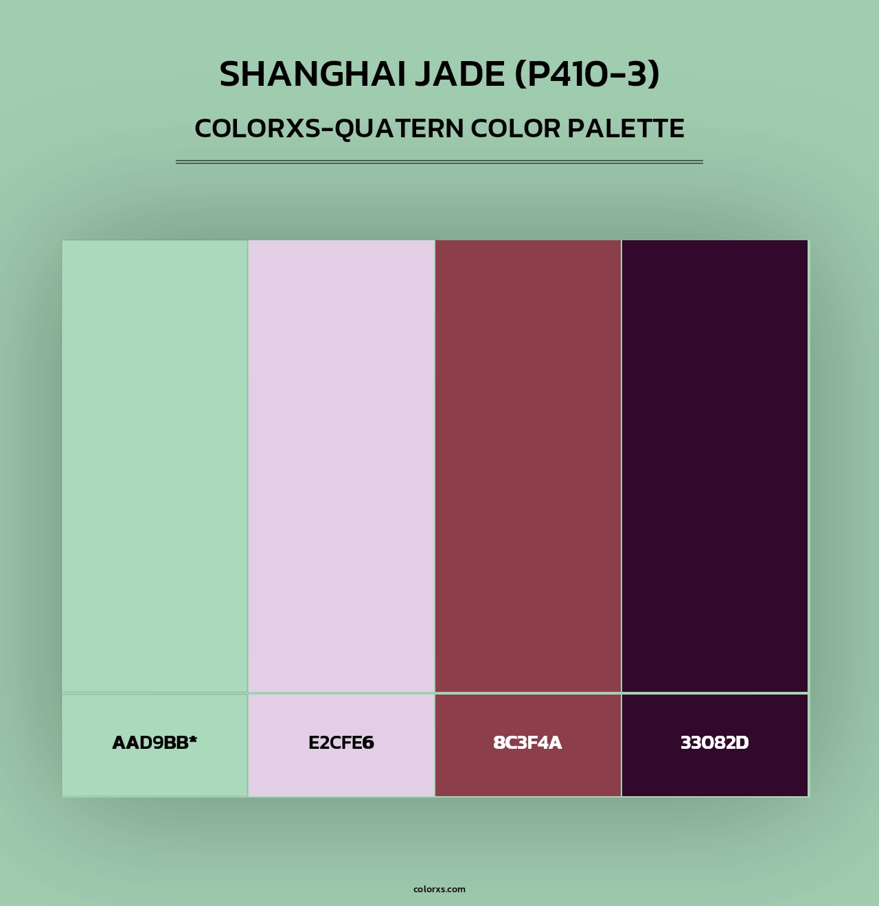 Shanghai Jade (P410-3) - Colorxs Quad Palette