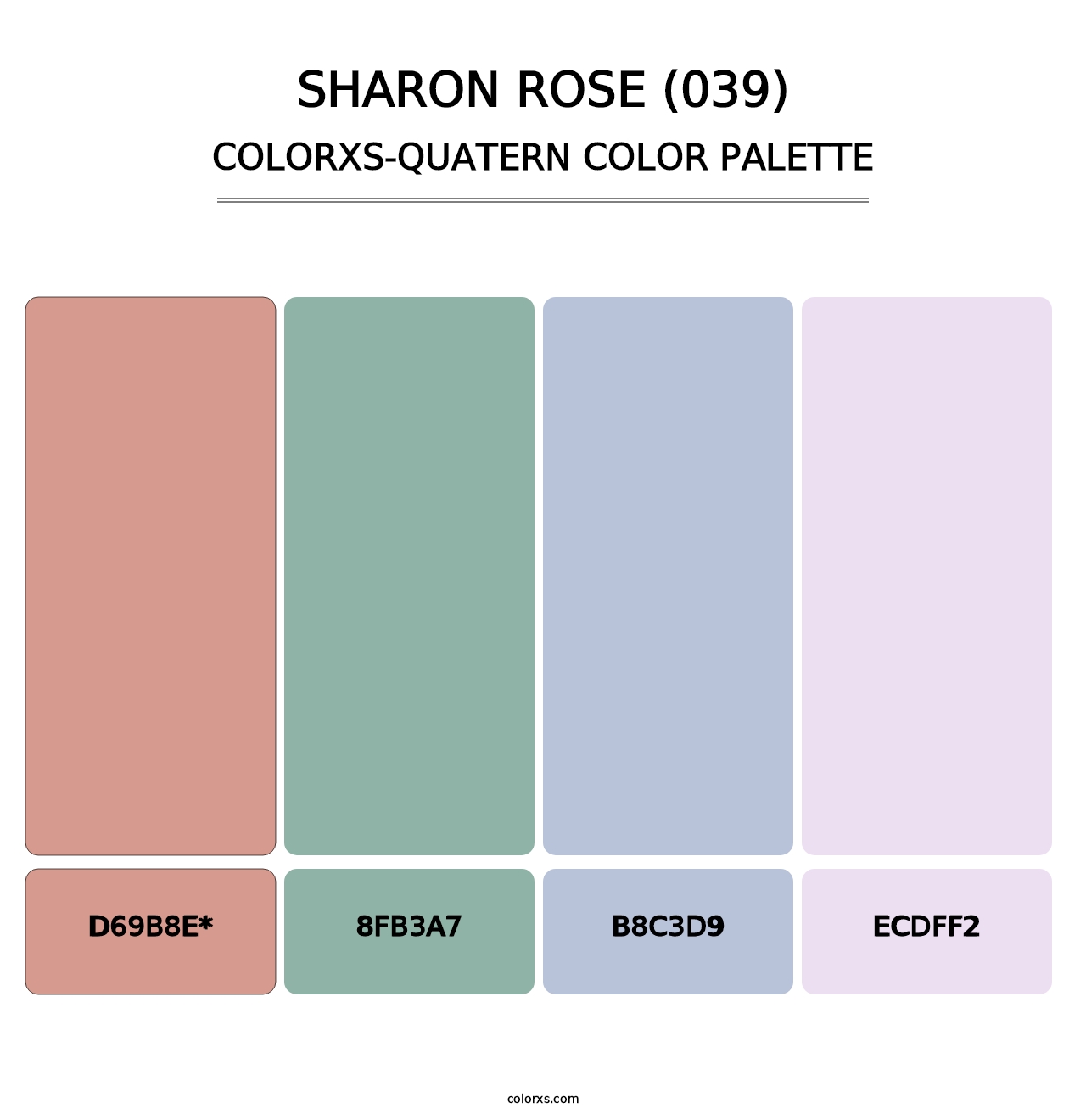 Sharon Rose (039) - Colorxs Quatern Palette