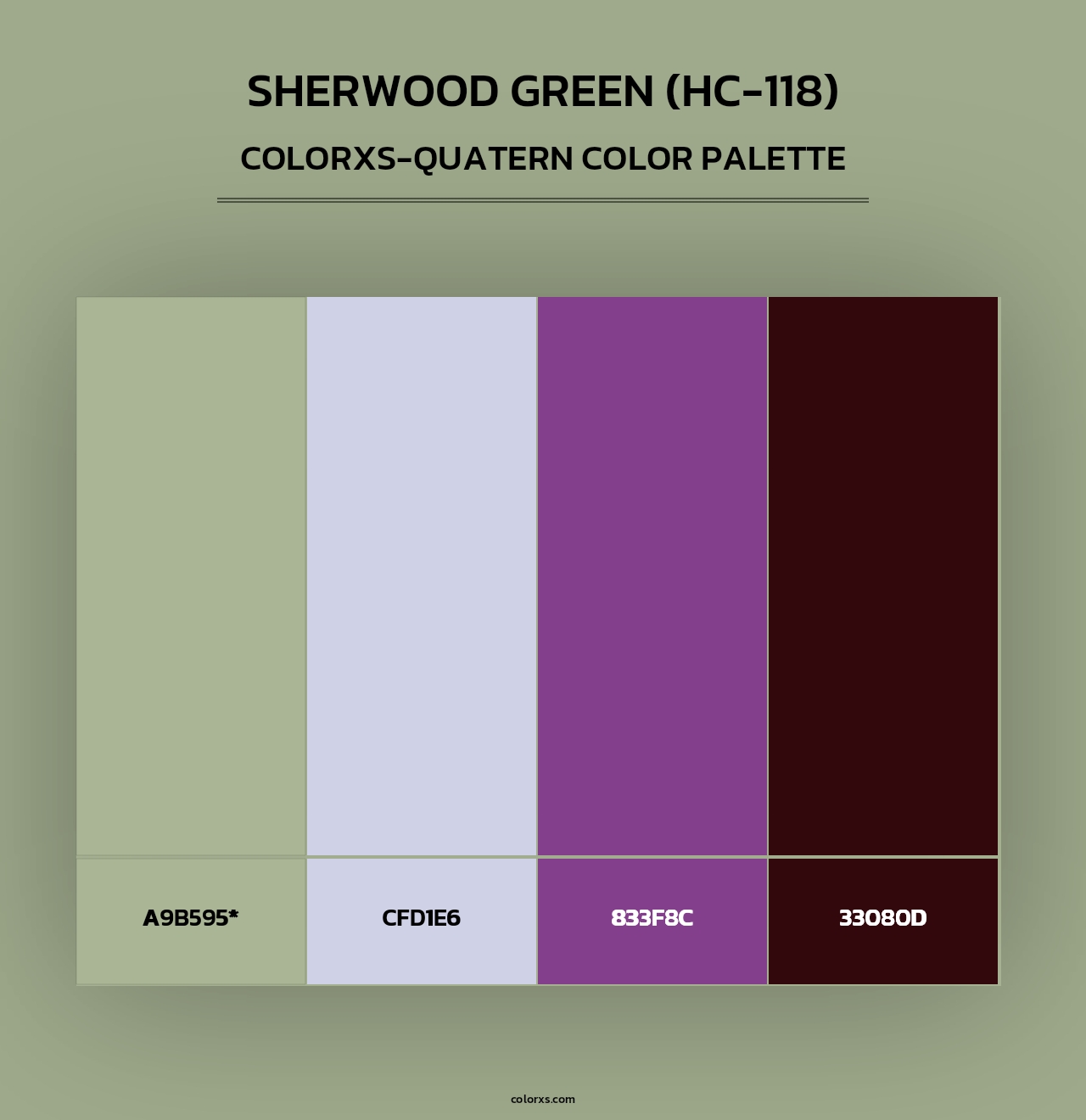 Sherwood Green (HC-118) - Colorxs Quad Palette