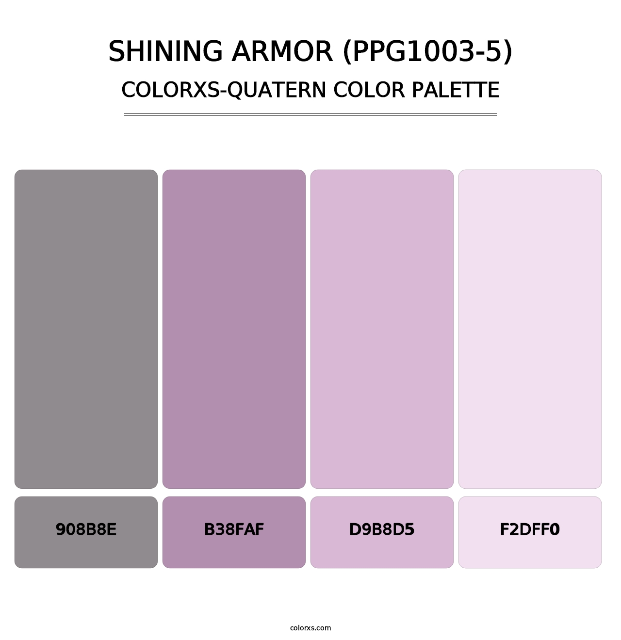 Shining Armor (PPG1003-5) - Colorxs Quatern Palette