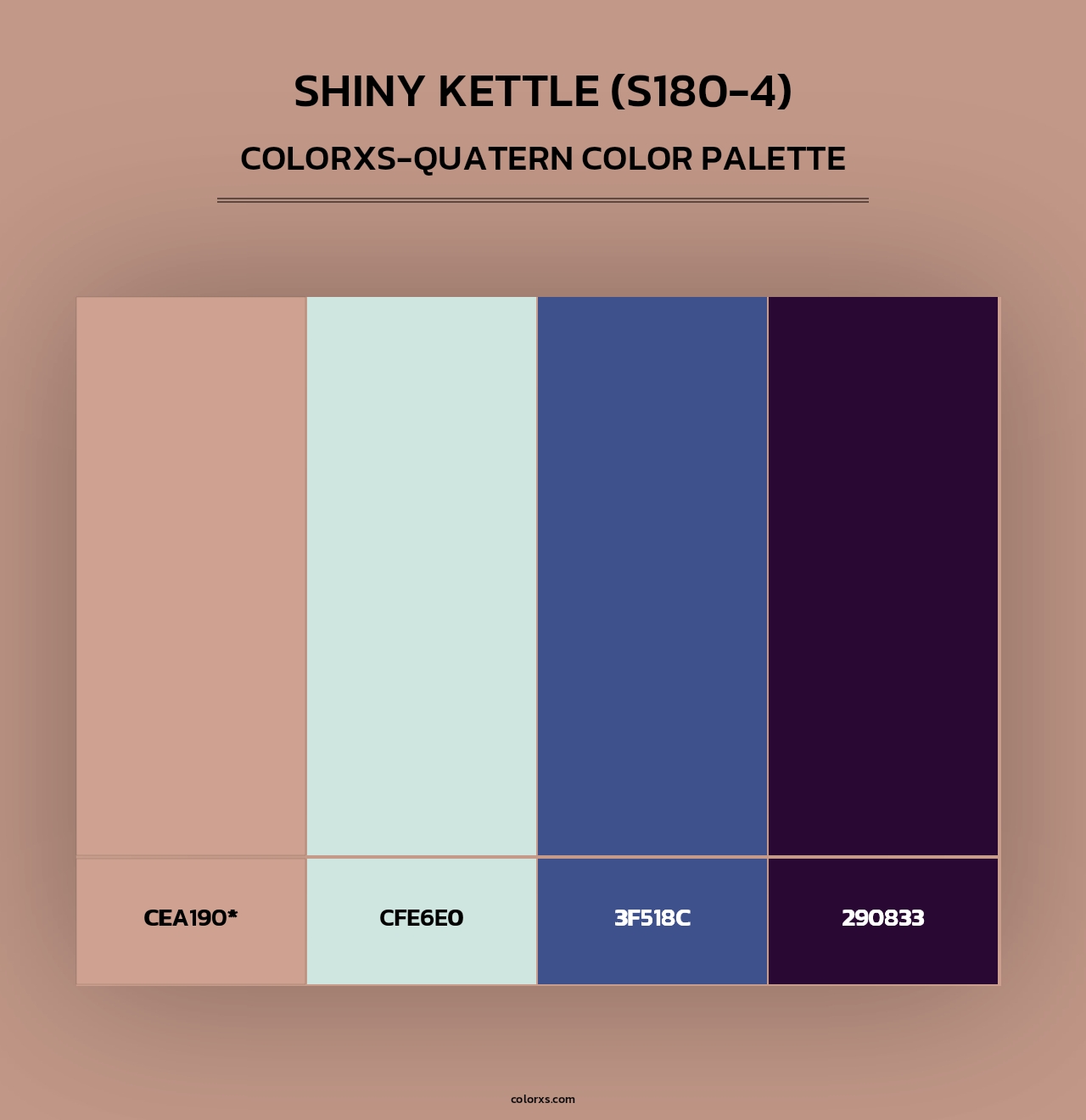 Shiny Kettle (S180-4) - Colorxs Quad Palette
