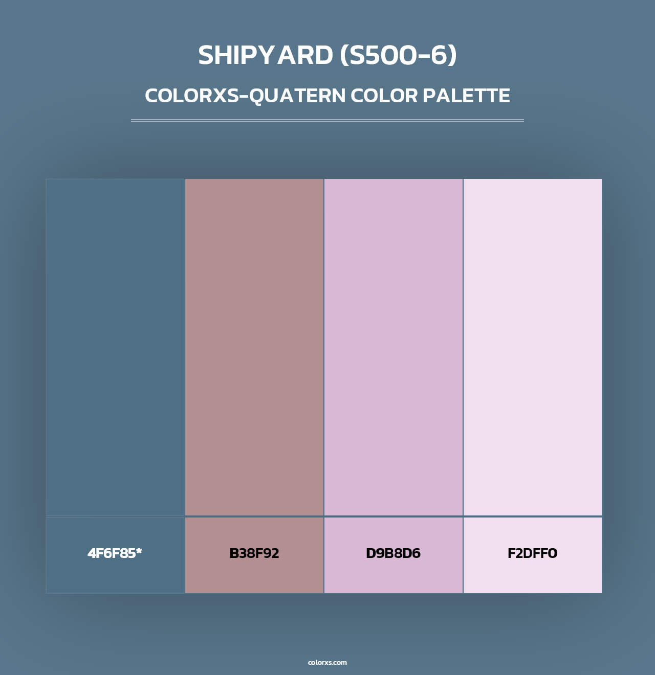Shipyard (S500-6) - Colorxs Quad Palette