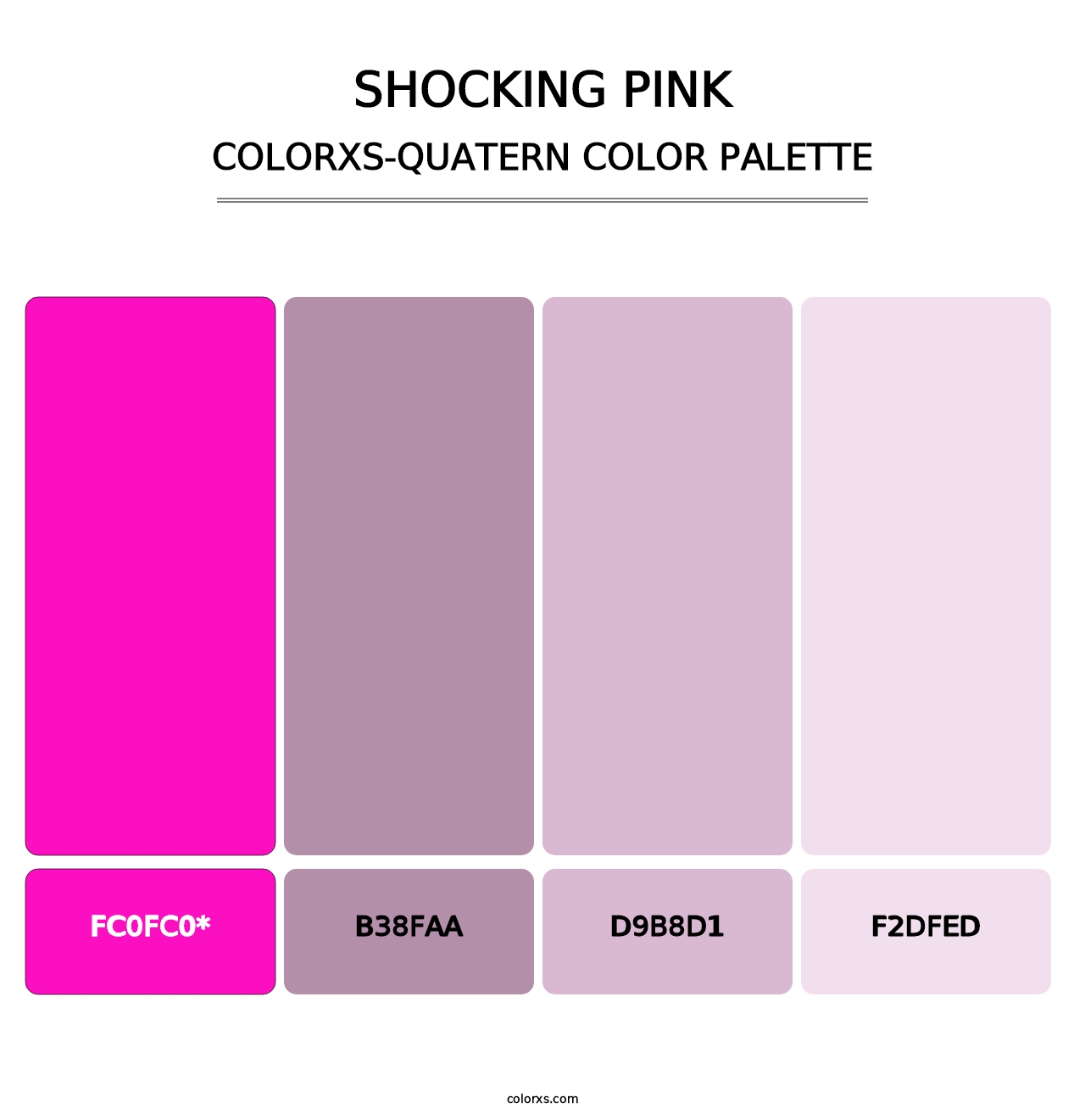 Shocking Pink - Colorxs Quatern Palette